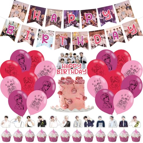 EPXOIQC 32pcs Stray-K Deko Geburtstag Stray-K luftballon Stray-K-Partyzubehör inklusive Stray-K Balloons Decor Stray-K Happy Birthday Banner Cupcake Topper für Fans Party Dekoration EPXOIQC 32pcs Stray-K Deko Geburtstag Stray-K luftballon Stray-K-Partyzubehör inklusive Stray-K Balloons Decor Stray-K Happy Birthday Banner Cupcake Topper für Fans Party Dekoration von EPXOIQC