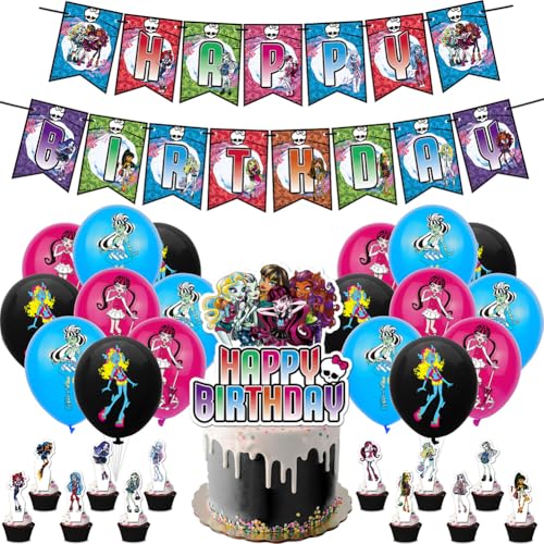 EPXOIQC Monster Geburtstag Party Dekoration 32 PCS Monster Party Supplies Monster Geburtstagsparty Dekorationen Luftballons Cupcake Toppers Happy Birthday Banner für Kinder Monster Fans EPXOIQC Monster Geburtstag Party Dekoration 32 PCS Monster Party Supplies Monster Geburtstagsparty Dekorationen Luftballons Cupcake Toppers Happy Birthday Banner für Kinder Monster Fans von EPXOIQC