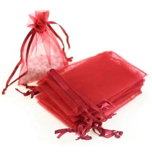 EQGNTS Organzabeutel, 100 Stück Organzabeutel for Bedrucken, 7 x 9 cm, kleine Hochzeitsbeutel, Schmuckverpackung, Organzabeutel EQGNTS Organzabeutel, 100 Stück Organzabeutel for Bedrucken, 7 x 9 cm, kleine Hochzeitsbeutel, Schmuckverpackung, Organzabeutel von EQGNTS