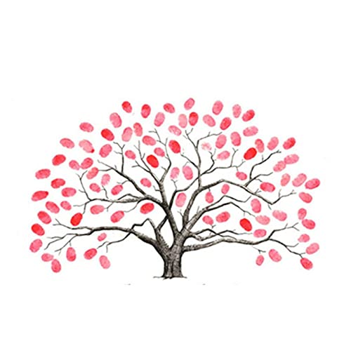 EQLEF Hochzeit, Gast, Fingerabdruck, Basteln, Hochzeit, Fingerabdruckbaum, personalisierbar, Hochzeit, Fußabdruck, Baum, Gästebuch, Hochzeitsposter, Zubehör EQLEF Hochzeit, Gast, Fingerabdruck, Basteln, Hochzeit, Fingerabdruckbaum, personalisierbar, Hochzeit, Fußabdruck, Baum, Gästebuch, Hochzeitsposter, Zubehör von EQLEF