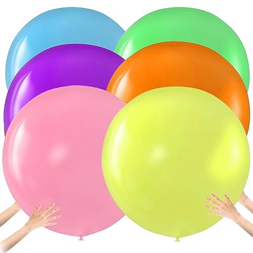 Riesen Luftballons Bunt 90cm, 6 Stück Bunte Luftballons Groß Bunt Luftballons Bunt Gross Riesenballon Riesige Latex-Luftballons Dicke Starke Luftballons Für Geburtstag Hochzeit Weihnachtsfeier (Bunt) Riesen Luftballons Bunt 90cm, 6 Stück Bunte Luftballons Groß Bunt Luftballons Bunt Gross Riesenballon Riesige Latex-Luftballons Dicke Starke Luftballons Für Geburtstag Hochzeit Weihnachtsfeier (Bunt) von EQLEF