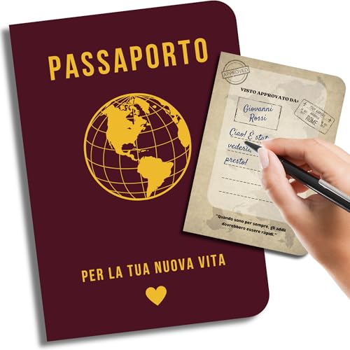 Karte zum Abschied von Arbeitskollegen | Glückwunschkarte zum Ruhestand, Ruhestandskarte | Abschiedsgeschenk, Lustiges Geschenk Verbindung | Reisepass für dein neues Leben (Abschied / Wiedersehen) von EQUIK PRODUCTS