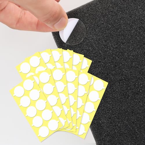 ERAESYAT 120 Stück Akustikschaumstoffplatten, abnehmbares Montage-Klebeband, doppelseitiger starker Klebstoff, schalldicht, transparent, selbstklebend, robust, rund, 1 Stück ERAESYAT 120 Stück Akustikschaumstoffplatten, abnehmbares Montage-Klebeband, doppelseitiger starker Klebstoff, schalldicht, transparent, selbstklebend, robust, rund, 1 Stück von ERAESYAT