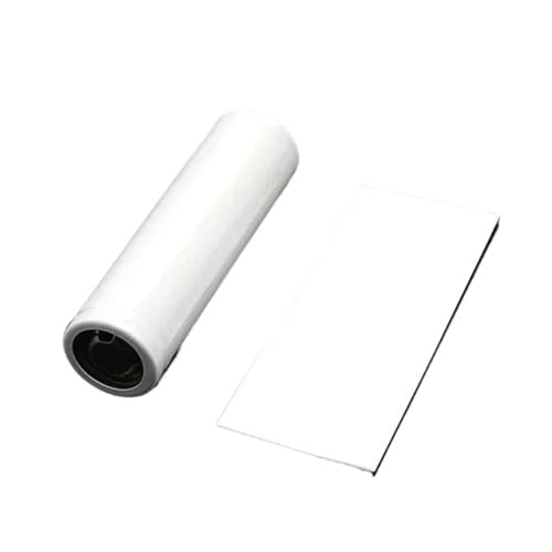 ERBER PVC-Schrumpfschlauch, Batteriefolie, Klebeband, vorgeschnitten, Schrumpfschlauch, Schutzrohrabdeckung, Batterien, Wickelhülle, 25/50/100 Stück(White,50pcs) von ERBER
