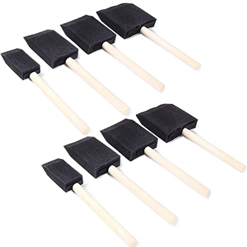 ERBO 8 Stück Schwammpinsel, Schaumstoffpinsel 4 Größen, Stupfpinsel Hartholz Griffe, Malschwamm für Acryl, Flecken, Lacke, Kunsthandwerk, DIY-Projekte ERBO 8 Stück Schwammpinsel, Schaumstoffpinsel 4 Größen, Stupfpinsel Hartholz Griffe, Malschwamm für Acryl, Flecken, Lacke, Kunsthandwerk, DIY-Projekte von ERBO