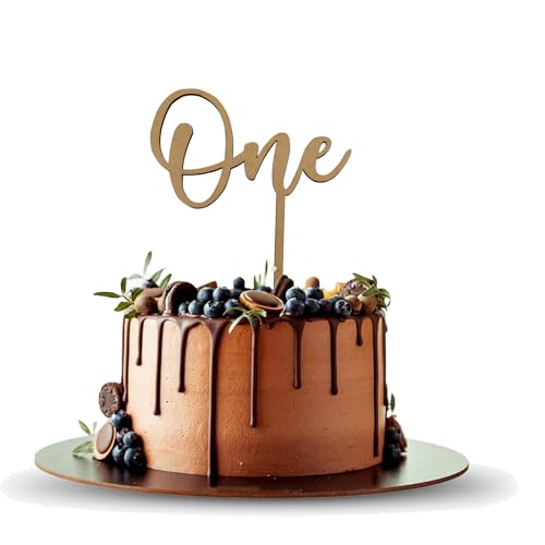 ERBO Cake Topper 1. Geburtstag, Holz tortendeko 1. Geburtstag, Cake Topper Mädchen Junge, Cake Topper Geburtstag für Babyparty Wild One Kindergeburtstag, 1 Jahr Geburtstag Party Deko Geschenk ERBO Cake Topper 1. Geburtstag, Holz tortendeko 1. Geburtstag, Cake Topper Mädchen Junge, Cake Topper Geburtstag für Babyparty Wild One Kindergeburtstag, 1 Jahr Geburtstag Party Deko Geschenk von ERBO