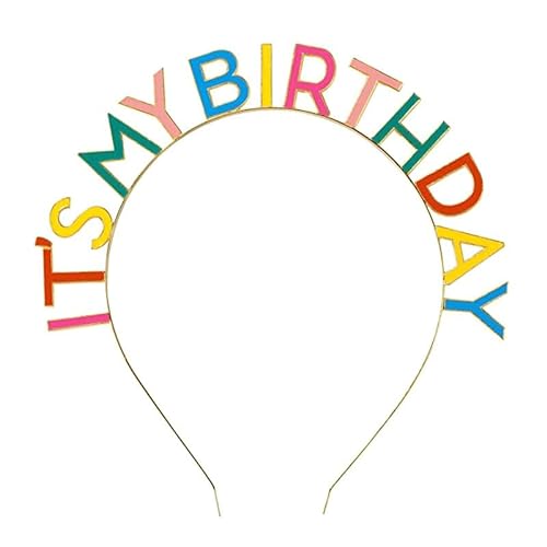 ERBO Geburtstagskrone für Frauen Mädchen, Krone Geburtstag Happy Birthday Krone, Happy Cute Sweet Birthday Headband Haarschmuck Geschenke Geburtstagsfeier Dekorationen von ERBO