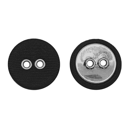 20 Stück Twill-Stoffknöpfe zum Nähen von Kleidung, Anzügen, Mänteln, Hemden, Pullovern, Accessoires, handgefertigt, DIY (15 mm, schwarz) von ERDANER