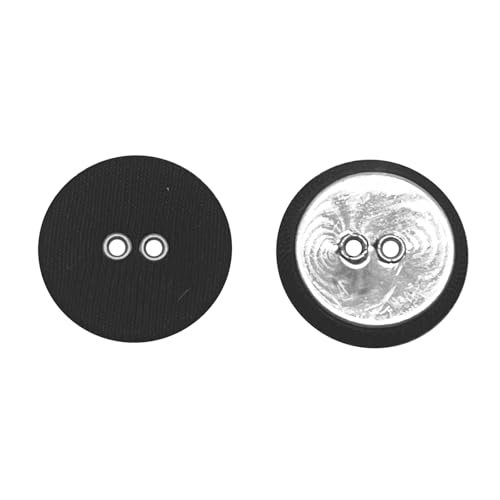 20 Stück Twill-Stoffknöpfe zum Nähen von Kleidung, Anzügen, Mänteln, Hemden, Pullovern, Accessoires, handgefertigt, DIY (20 mm, schwarz) von ERDANER
