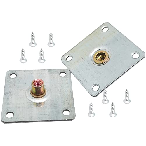 ERDANER 8 Set 60 mm x 60 mm quadratische Metallplattenmutter, T-Mutter mit quadratischem Sockel, Möbelbein-Befestigungsplatten, Möbelbein-Montageplatten-Set ERDANER 8 Set 60 mm x 60 mm quadratische Metallplattenmutter, T-Mutter mit quadratischem Sockel, Möbelbein-Befestigungsplatten, Möbelbein-Montageplatten-Set von ERDANER