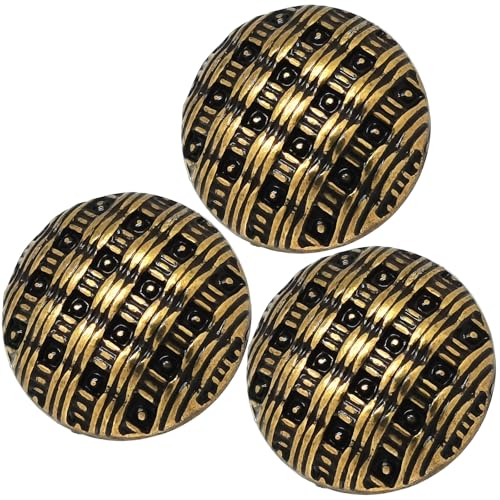 Runde Vintage-Nähknöpfe mit Schaft, 18 mm, Netz-Pilz-Stil, für DIY-Nähdekoration, Gold, 10 Stück Runde Vintage-Nähknöpfe mit Schaft, 18 mm, Netz-Pilz-Stil, für DIY-Nähdekoration, Gold, 10 Stück von ERDANER