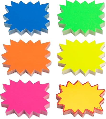 ERDOGLY 300 Stück Sternzeichenkarten, 7,1 x 8,9 cm, Neonschilder, blanko, Verkaufsschilder, Großpackung, Garage, Einzelhandel, Preisschilder für Einzelhandel, Postertafel-Dekorationen, 6 Farben ERDOGLY 300 Stück Sternzeichenkarten, 7,1 x 8,9 cm, Neonschilder, blanko, Verkaufsschilder, Großpackung, Garage, Einzelhandel, Preisschilder für Einzelhandel, Postertafel-Dekorationen, 6 Farben von ERDOGLY
