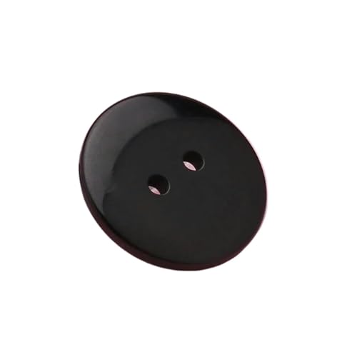 10er-Pack Bastelknöpfe aus Kunstharz, Nähknöpfe for Kleidungsstücke, DIY-Strick- und Scrapbooking-Zubehör(Black,12.5mm) von ERERE