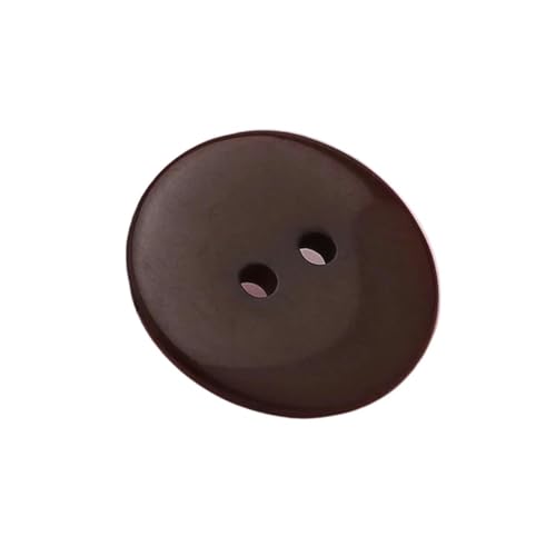 10er-Pack Bastelknöpfe aus Kunstharz, Nähknöpfe for Kleidungsstücke, DIY-Strick- und Scrapbooking-Zubehör(Dark brown,9mm) von ERERE
