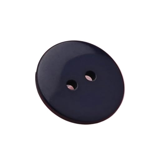 10er-Pack Bastelknöpfe aus Kunstharz, Nähknöpfe for Kleidungsstücke, DIY-Strick- und Scrapbooking-Zubehör(Navy blue,9mm) von ERERE