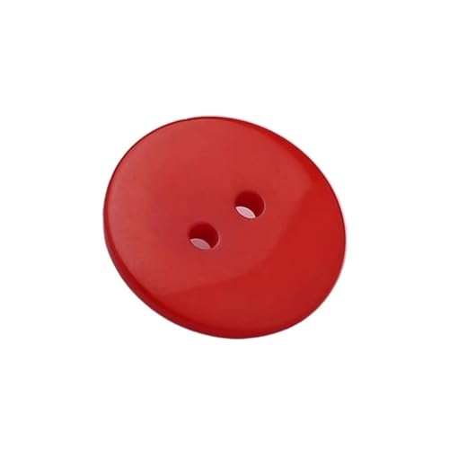 10er-Pack Bastelknöpfe aus Kunstharz, Nähknöpfe for Kleidungsstücke, DIY-Strick- und Scrapbooking-Zubehör(Red,15mm) von ERERE