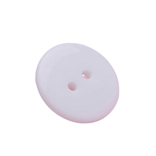 10er-Pack Bastelknöpfe aus Kunstharz, Nähknöpfe for Kleidungsstücke, DIY-Strick- und Scrapbooking-Zubehör(White,10mm) von ERERE