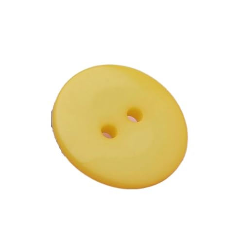 10er-Pack Bastelknöpfe aus Kunstharz, Nähknöpfe for Kleidungsstücke, DIY-Strick- und Scrapbooking-Zubehör(Yellow,10mm) von ERERE