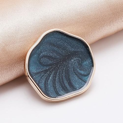10er-Pack Kunststoff-Nähknöpfe, Mantelknöpfe for Blusen, Jacken, Pullover, Kleider-Ersatzknöpfe, Bastelbedarf(Dark blue,25mm) von ERERE