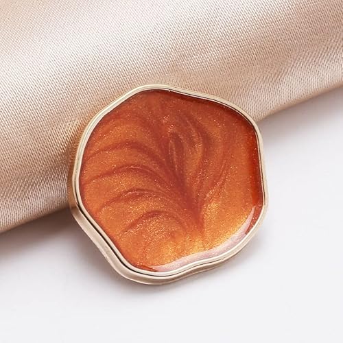 10er-Pack Kunststoff-Nähknöpfe, Mantelknöpfe for Blusen, Jacken, Pullover, Kleider-Ersatzknöpfe, Bastelbedarf(Orange,30mm) von ERERE