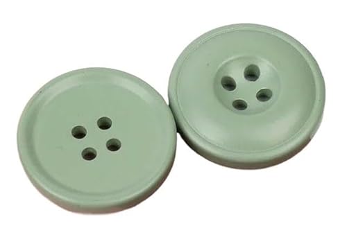 6 Stück Harz-Nähknöpfe, dekorative Bastelknöpfe for Damenblusen und Strickjacken, Kleidung for Selbermachen(Green,28mm) von ERERE