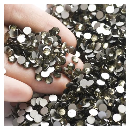Flatback Kristall-Strasssteine ​​in allen Größen for Nagelkleidung for Basteln, Dekorieren, Edelsteine(Black Diamond,SS30 288Pcs) von ERHTGUO