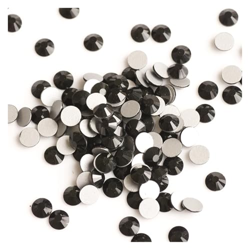 Flatback Kristall-Strasssteine ​​in allen Größen for Nagelkleidung for Basteln, Dekorieren, Edelsteine(Jet,SS8 1440Pcs) von ERHTGUO