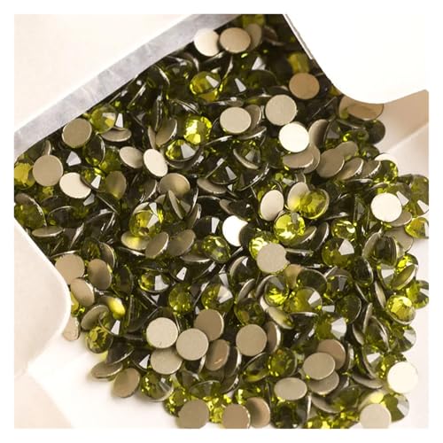 Flatback Kristall-Strasssteine ​​in allen Größen for Nagelkleidung for Basteln, Dekorieren, Edelsteine(Olivine,SS8 1440Pcs) von ERHTGUO