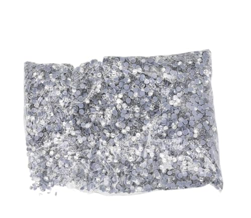 Hotfix Strasssteine ​​Hotfix ​​Großpackung Crystal AB Glas Strass Aufbügeln(Glue Crystal Clear,Mix SS3-SS30 200gram) von ERHTGUO
