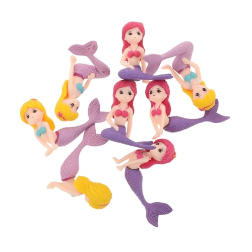 ERINGOGO Meerjungfrau-ornament-set 8-teilig Miniatur-statuen Meerjungfrau-kuchenaufsatz Kunstharz Schreibtisch-dekoration Aquarium-ornament Heimdekorationsartikel für Jungen und Mädchen ERINGOGO Meerjungfrau-ornament-set 8-teilig Miniatur-statuen Meerjungfrau-kuchenaufsatz Kunstharz Schreibtisch-dekoration Aquarium-ornament Heimdekorationsartikel für Jungen und Mädchen von ERINGOGO
