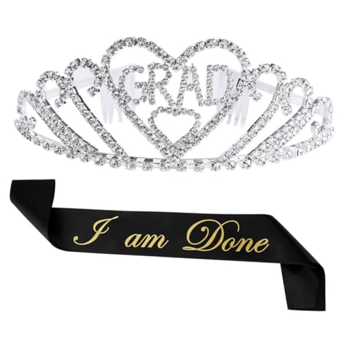 ERINGOGO 1 Graduierungs-etikettengürtel Diademe Für Mädchen Schärpe Für Den Junggesellinnenabschied Braut, Schärpe Zu Sein Partydekorationen Abschlusskopfschmuck Black ERINGOGO 1 Graduierungs-etikettengürtel Diademe Für Mädchen Schärpe Für Den Junggesellinnenabschied Braut, Schärpe Zu Sein Partydekorationen Abschlusskopfschmuck Black von ERINGOGO