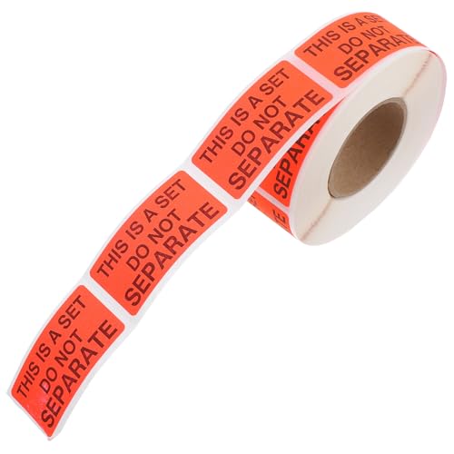 ERINGOGO 1 Rolle Öffnen Sie das Etikett nicht Versandetiketten Transportetiketten Etiketten nicht trennen Schifffahrtsaufkleber Fluoreszieretiketten fluoreszierendes Schreibpapier rot ERINGOGO 1 Rolle Öffnen Sie das Etikett nicht Versandetiketten Transportetiketten Etiketten nicht trennen Schifffahrtsaufkleber Fluoreszieretiketten fluoreszierendes Schreibpapier rot von ERINGOGO