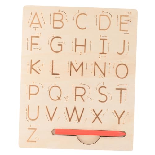 ERINGOGO 1 Satz Alphanumerischer Schreibblock Zeichentafel Für Alphabet-lernspielzeug Homeschool -vorräte Zum Nachzeichnen Von Alphabeten Übungstafel Zeichenbrett Holz ERINGOGO 1 Satz Alphanumerischer Schreibblock Zeichentafel Für Alphabet-lernspielzeug Homeschool -vorräte Zum Nachzeichnen Von Alphabeten Übungstafel Zeichenbrett Holz von ERINGOGO