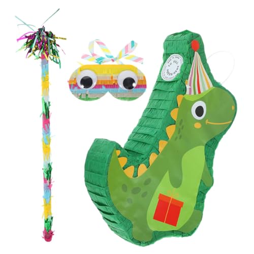 ERINGOGO 1 Satz Dinosaurier-pinata Geburtstagsdekorationen Dinosaurier-geburtstagsdekoration Sauger Party Alles Zum Geburtstag-banner Süßigkeiten Hängendes Pinata- Papier von ERINGOGO
