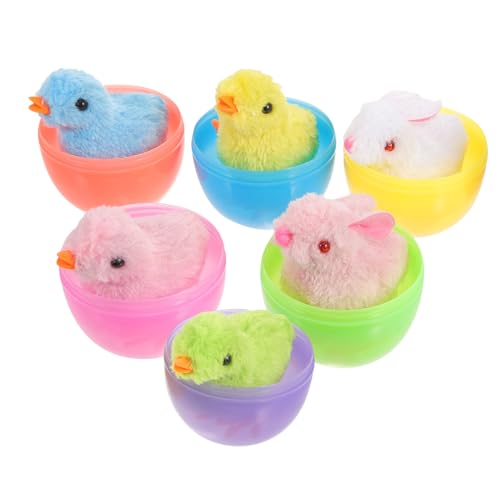 ERINGOGO 1 Satz Eierschalen-Kaninchen-Hühner-Set Hase Hähnchen-Aufziehspielzeug Partytütenfüller für Füller für Goodie-Bags für Partyspielzeug Plastik ERINGOGO 1 Satz Eierschalen-Kaninchen-Hühner-Set Hase Hähnchen-Aufziehspielzeug Partytütenfüller für Füller für Goodie-Bags für Partyspielzeug Plastik von ERINGOGO