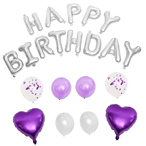ERINGOGO 1 Satz Geburtstagsballon-set Partydekorationen Für Mädchen Regenbogen-geburtstagsballons Alles Zum Geburtstag Dekorationen Für Mädchen Golddekor Violett Aluminiumfolie ERINGOGO 1 Satz Geburtstagsballon-set Partydekorationen Für Mädchen Regenbogen-geburtstagsballons Alles Zum Geburtstag Dekorationen Für Mädchen Golddekor Violett Aluminiumfolie von ERINGOGO