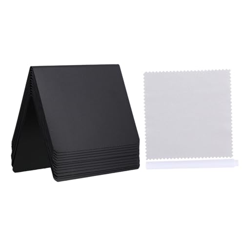 ERINGOGO 1 Satz Löschbare Preisschildkarte Catering -vorräte Menütafel Für Die Küche Tischschild Tafel Lebensmittelzeichen Tags Vertikale Tischkarte Schildhalter Kleine Tafel Black Plastik von ERINGOGO