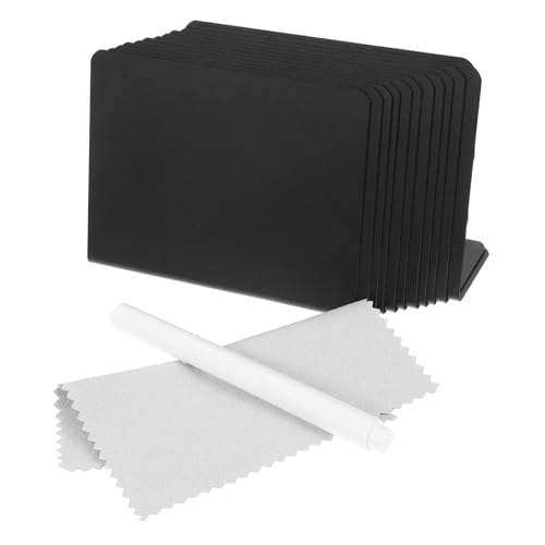 ERINGOGO 1 Satz Löschbare Preisschildkarte Heimschulzubehör Nachrichten-tag Preisanzeige Zeichen L-förmiges Kleines Tafelschild Desktop-namensschild Kleine Tafel Schildhalter Plastik Black von ERINGOGO