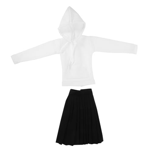 ERINGOGO 1 Satz Mini -Puppenkleidung DIY-Puppenzubehör für Puppen-Outfits Bjd-Puppenkleidung Kleidung für Puppen DIY Dull Kind dekorativer Puppenrock Stoff Schwarz von ERINGOGO