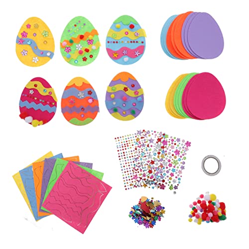 ERINGOGO 1 Satz Osterei-bastelset Ostern Bastelset Festival-Party-zubehör Ostern DIY Bastelset Gastgeschenke Für Ostern Partyzubehör DIY Osterdeko-Set Ostervorräte Plastik von ERINGOGO