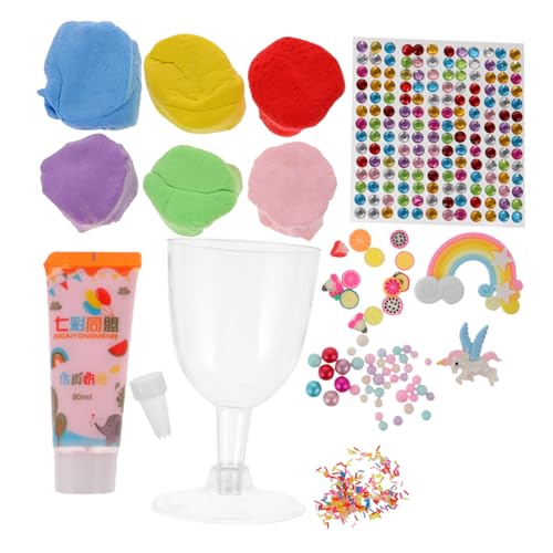 ERINGOGO 1 Satz Tonmaterialpaket Bastelton Für Für Modelliermasse-kit Handgemachtes Eisbecher DIY Ton Modelliermasse Für Ton-kit Plastik von ERINGOGO