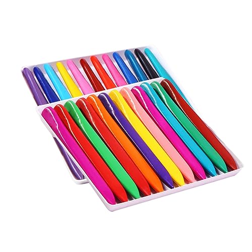 ERINGOGO 1 Set 24 Farbe Crayon Set Zeichnung Färbung Bleistifte Crayons Pastell Traiangle Crayon Wachs Bleistift Bunte von ERINGOGO
