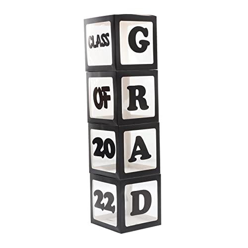 ERINGOGO 1 Set Boxen Ballon-Box Grad transparenter Ballon Ballonanzeige Luftballons gemacht Ballonhüllen für den Abschluss Abschlussdekorationsboxen Abschlussballonbox Papier Schwarz von ERINGOGO