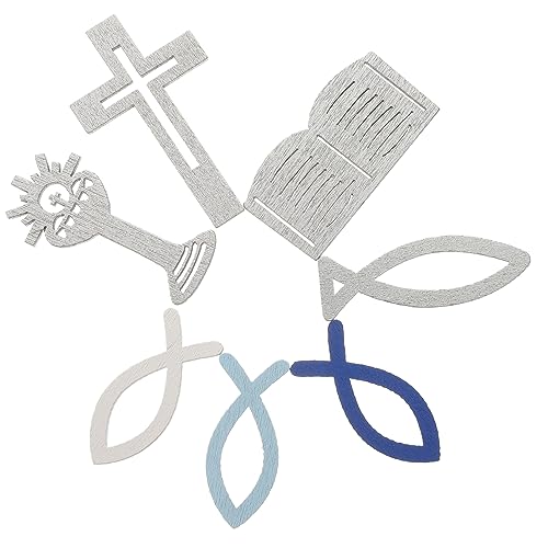 ERINGOGO 1 Set DIY Zubehör Nautische Fische Küsten Bastelarbeiten Holzbuch Unbehandeltes Holzhandwerk Holz DIY Ornament DIY Strand Themen Bastelarbeiten von ERINGOGO