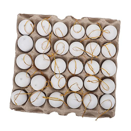 ERINGOGO 1 Set Eierablage Aus Zellstoff Für Blanko DIY Party Bemalbare Dekoration Künstliche Eier Klein Zum Dekorieren Dekorieren Eierdekor Event Zubehör Eier Requisiten von ERINGOGO