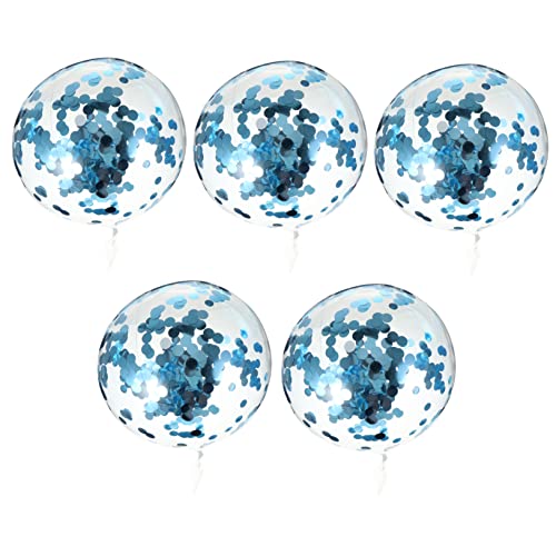 ERINGOGO 1 Set Pailletten Konfettibälle Pailletten Luftballons Bunt Geburtstagsballon Hochzeitsballon Transparent Hochzeitsparty Ballon Hochzeitsdekoration Partyzubehör Runde von ERINGOGO