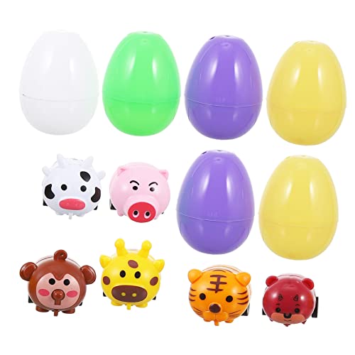 ERINGOGO 1 Set Tierwagen Eier Mädchen Für Ostern Ausgefüllte Eier Pralinenschachteln Eierschachteln Osterspielzeug Ostereier Eier Verpackungsschachteln Kunststoff von ERINGOGO