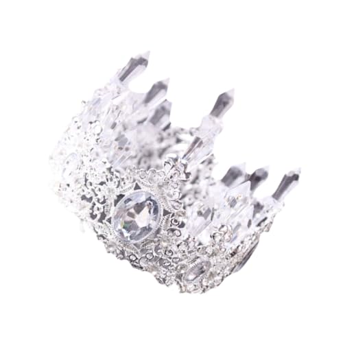 ERINGOGO 1 Stück Barocke Kristallkrone Kuchen Topper Elegante Torte Deko für Hochzeiten Geburtstagsfeiern und Delikates Design Sicher und Schön für Kuchendekoration Silber ERINGOGO 1 Stück Barocke Kristallkrone Kuchen Topper Elegante Torte Deko für Hochzeiten Geburtstagsfeiern und Delikates Design Sicher und Schön für Kuchendekoration Silber von ERINGOGO