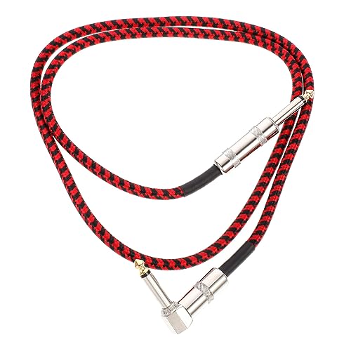 ERINGOGO 1 Stück Geflochtenes Audiokabel Adapterkabel für Gitarre und Bass Robuste Verbindung für Mikrofone Mischpulte und Lautsprecher Langlebig und Kratzfest von ERINGOGO