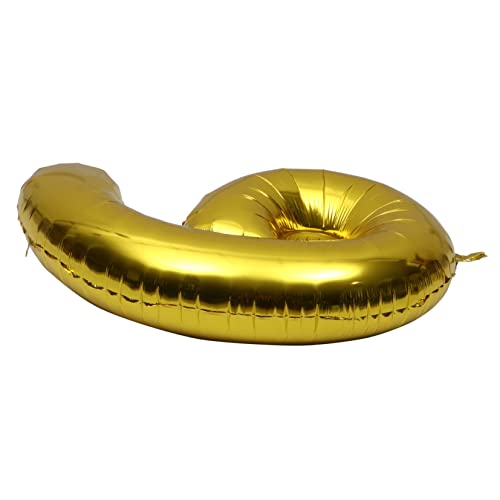ERINGOGO 1 Stück Zahlenballon Metallisch Pastell Party erste Oh hochzeitsdeko hochzeit gastgeschenke luftballone Zoll Ballon luft ballone Feier Ballon Ballondekoration Aluminiumfolie Golden von ERINGOGO